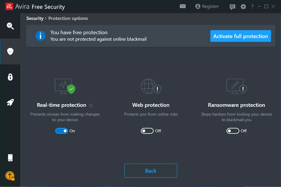 Avira real‑time protection включена на Windows 11