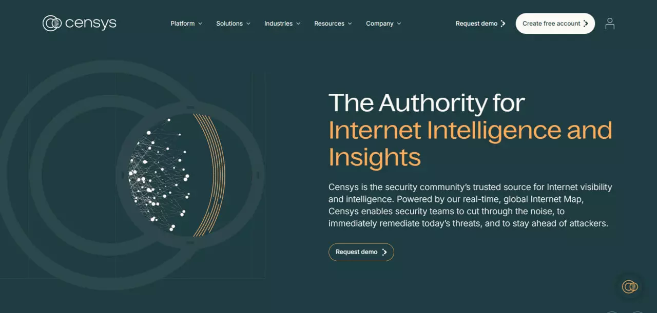 Главная страница Censys для OSINT