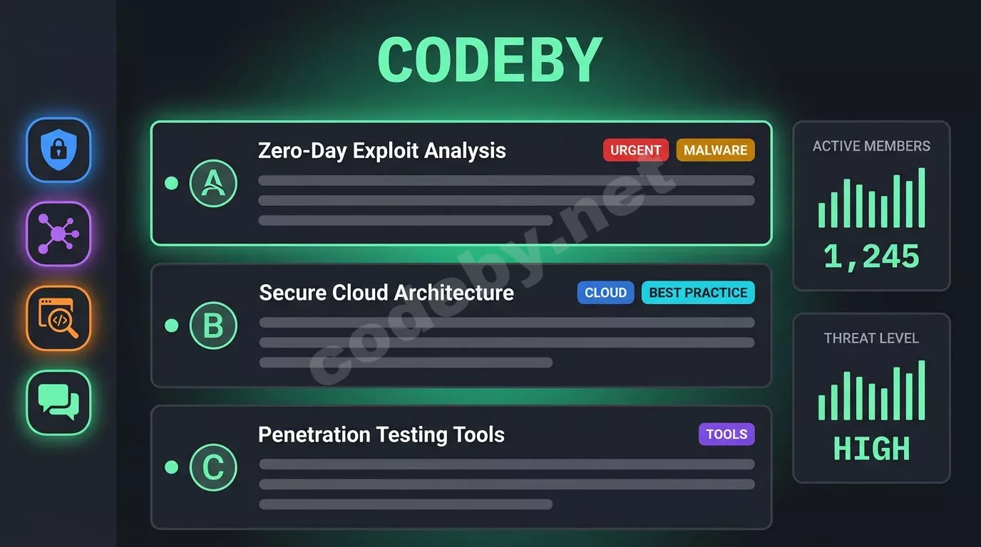 Новый дизайн форума Codeby.net с витринами разборов и обновлённой навигацией