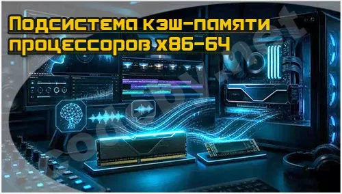 Обложка статьи: подсистема кэш-памяти процессоров x86-64