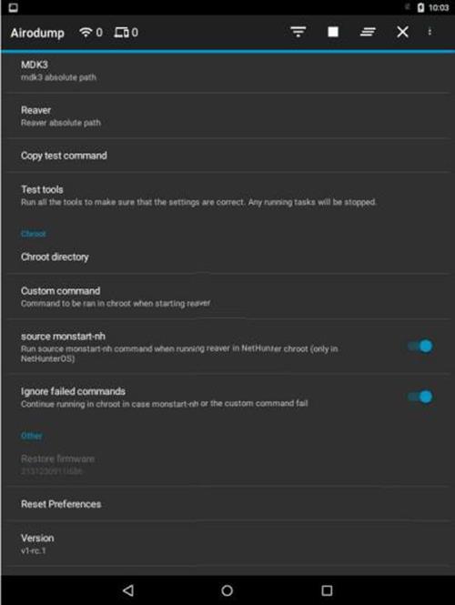 Hijacker - беспроводная оценка безопасности GUI Android