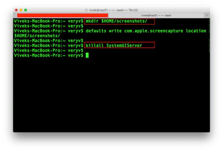 Как изменить место, куда сохраняются скриншоты в MacOS X