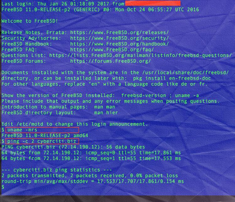 Как сделать ssh во FreeBSD 11 на сервере Google cloud compute?