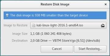 Создание Загрузочного USB накопителя Kali на Linux